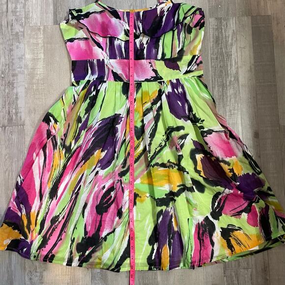 Mac & Jac Multicolored Spaghetti Strap Dress size M. - Picture 7 of 15